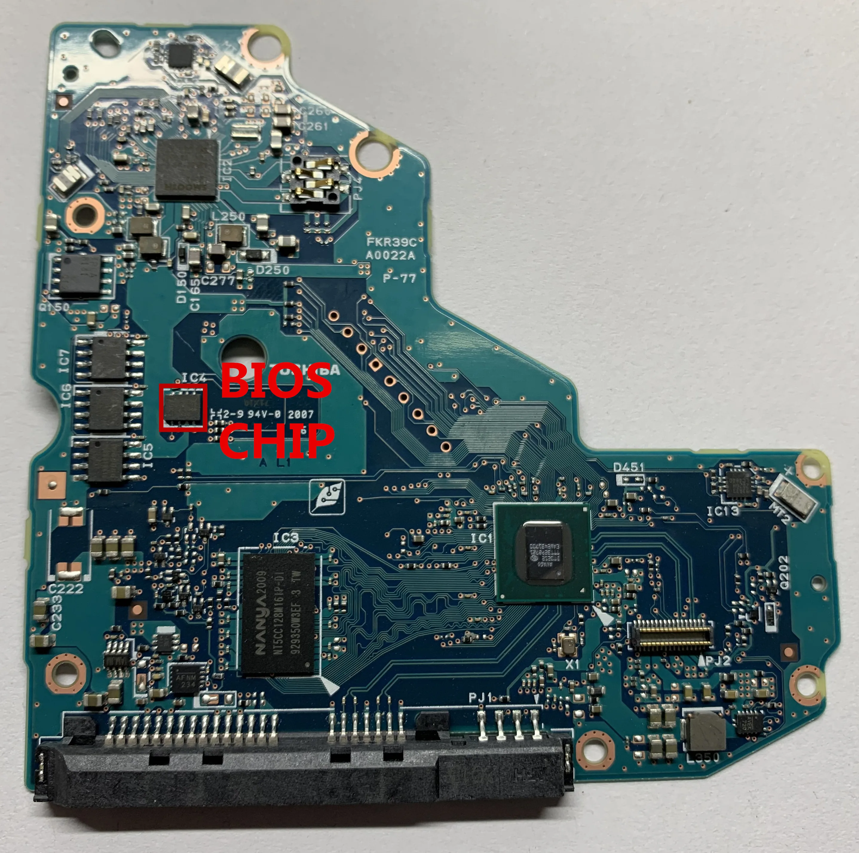 

Toshiba Logic Board / Board Number: G0022A , 20F0 FKR39C A0022A R-77 SATA 3.5