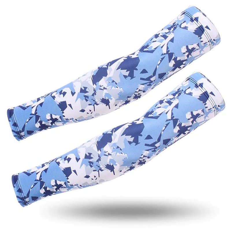 1 Pair Camouflage Arm Warmers Sun Uv Protection Arm Sleeves For Cycling Sports Bicycle Sunscreen Fishing Camping Arm Covers - Цвет: 07