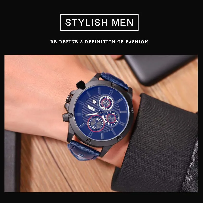 Новинка 2020 мужские спортивные часы Роскошные Кварцевые ведущей марки