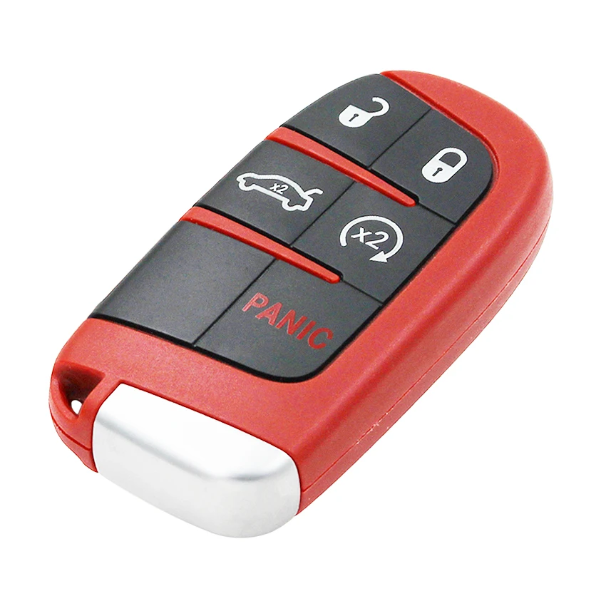 Чехол для Chrysler 300 4 + 1/5 кнопки сменный умный Challenger Charger Дротика Durango Jeep Red|Заготовки