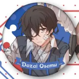 

Anime Bungo Stray Dogs Dazai Osamu Nakahara Chuuya Acrylic Stand Model Figure Badge Button Pin Metal Through card Postcard Gift