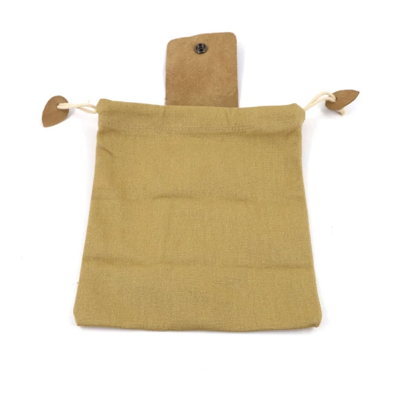 

Leather Canvas Bag Multifunctional Outdoor Storage Fruit Storage Used For Hiking Shell Collection Tool Reusable BagS