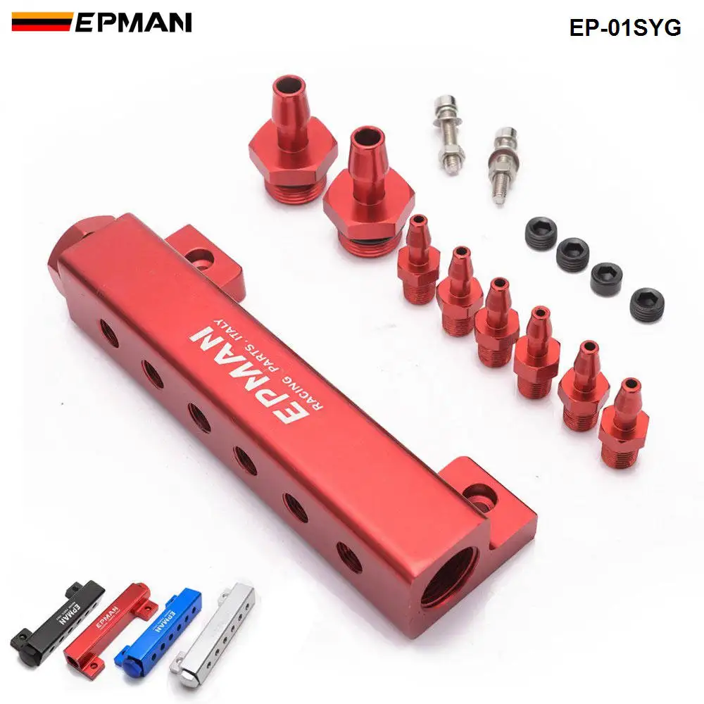 1/8 &quotNPT 6 портовый вакуумный фотоаккумулятор подходит для впускного коллектора