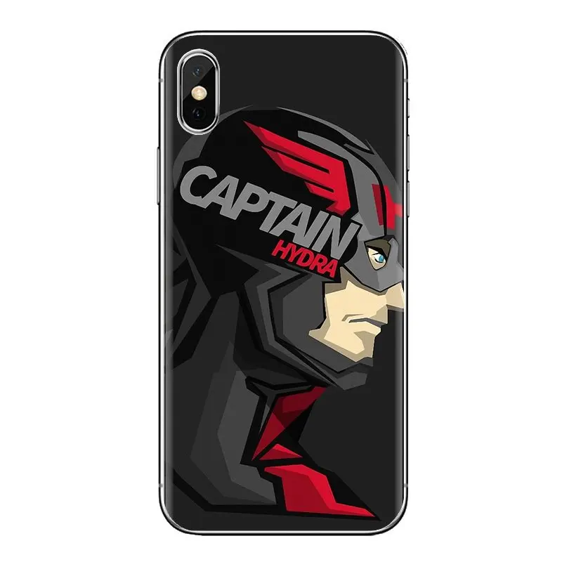 Silicone Phone Shell Case For Huawei G7 G8 P7 P8 P9 P10 P20 P30 Lite Mini Pro P Smart Plus 2017 2018 2019 marvel Captain America |