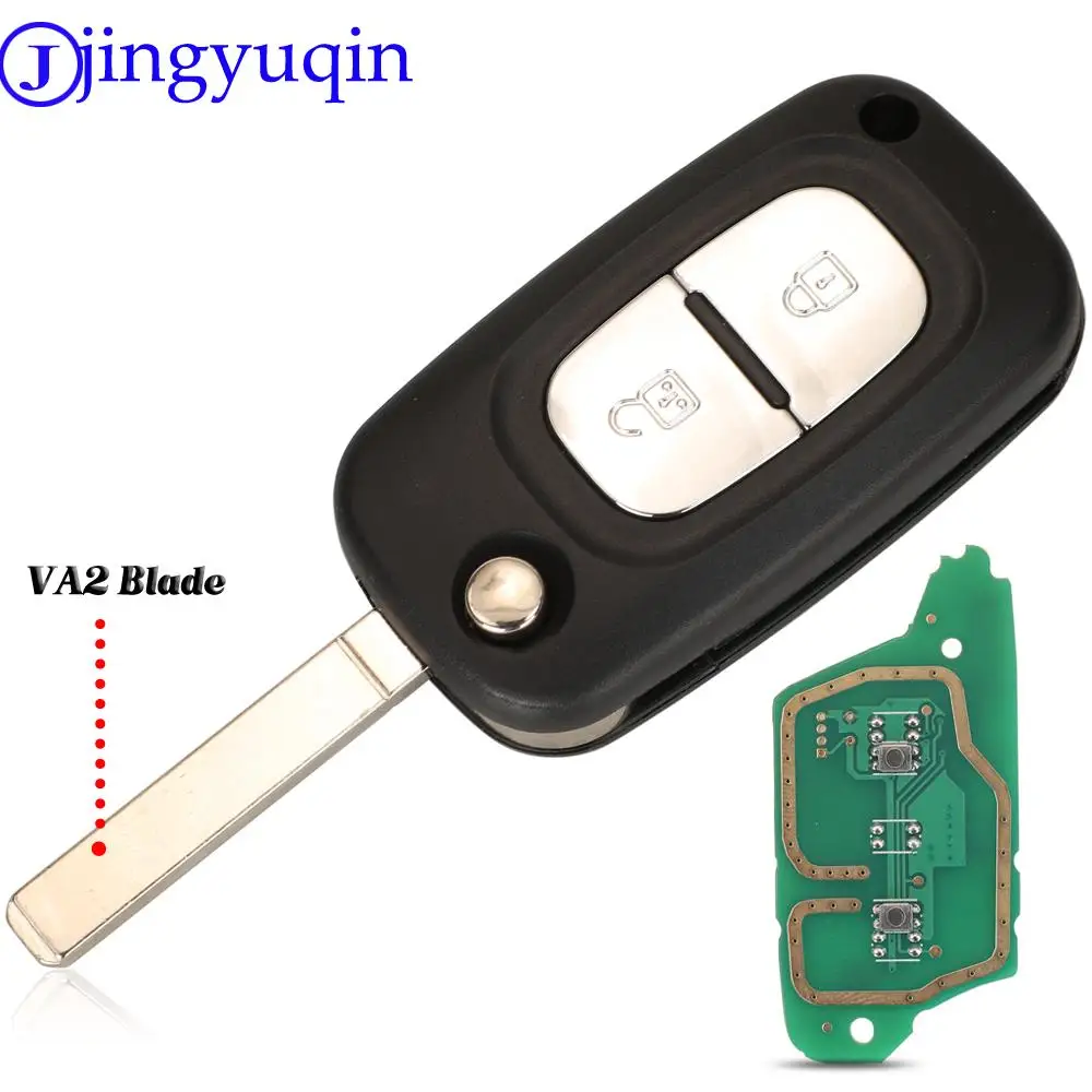Jingyuqin 2/3 Buttons ASK Remote Key Fob 433Mhz ID46 Pcf7961 Chip For Mercedes-Benz Smart Citan | Car