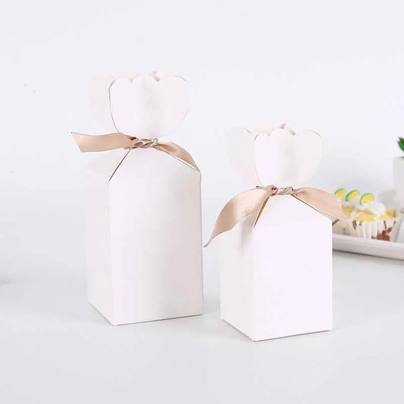 Упаковка из крафт-бумаги 25/50 шт. картонная коробка ваза для конфет подарки на день