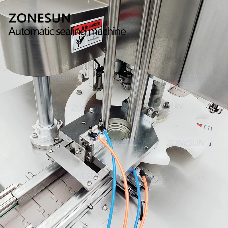 ZONESUN 110 В/220 В автоматическая электрическая машина для запечатывания консервных