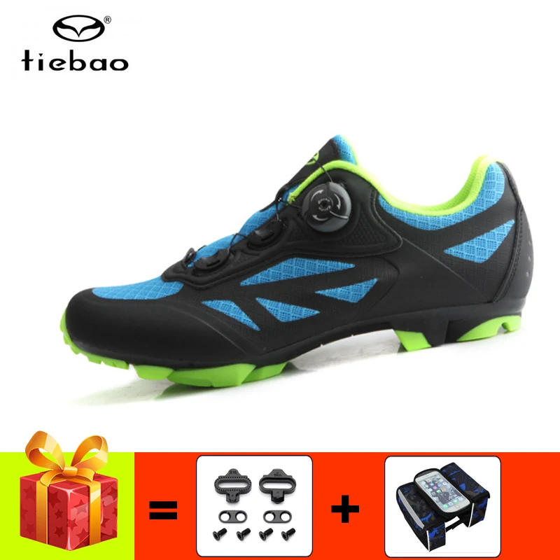 Tiebao Mountain Bike Shoes Add Cleats Men Breathable Self-Locking Sapatilha Ciclismo Mtb Cycle Sneaker Triathlon Racing Shoes