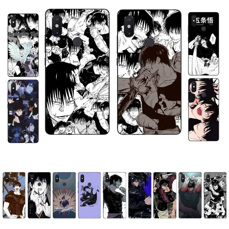 

FHNBLJ Toji Fushiguro Jujutsu Kaisen Anime Phone Case for Xiaomi mi 8 9 10 lite pro 9SE 5 6 X max 2 3 mix2s F1