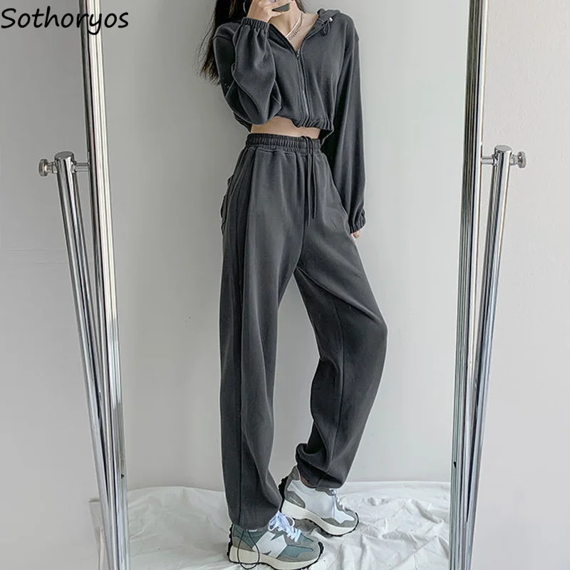 

Пижамный комплект женский из двух предметов, топ на молнии с капюшоном и надписью Fly, модная ночная рубашка в стиле бойфренд, Джоггеры в стил...