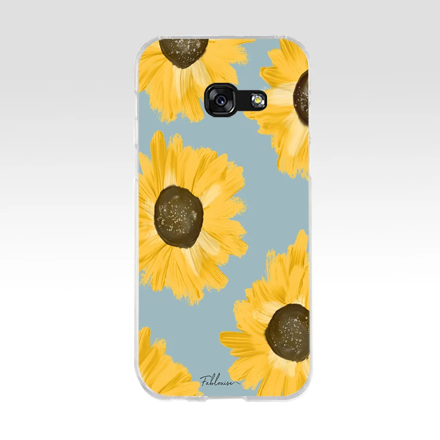 Мягкий Силиконовый ТПУ чехол для телефона 087FG с изображением маргариток Samsung a3 2016