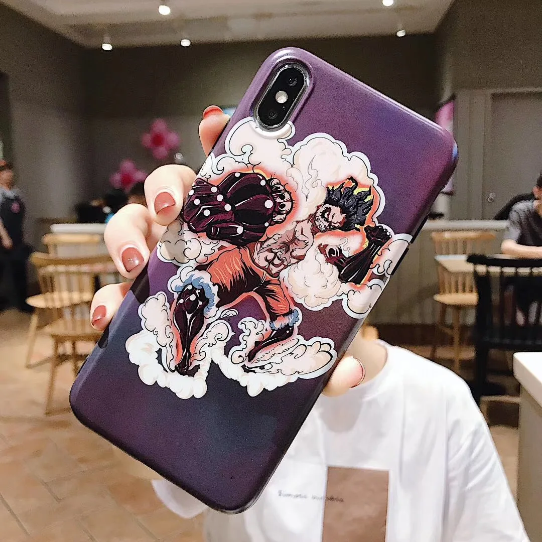One Piece Luffy Level 5 orangutan case for iphone 7 8 s 6 plus X XS Max Xr japan anime kemp Scrub IMD phone cover coque fundas |