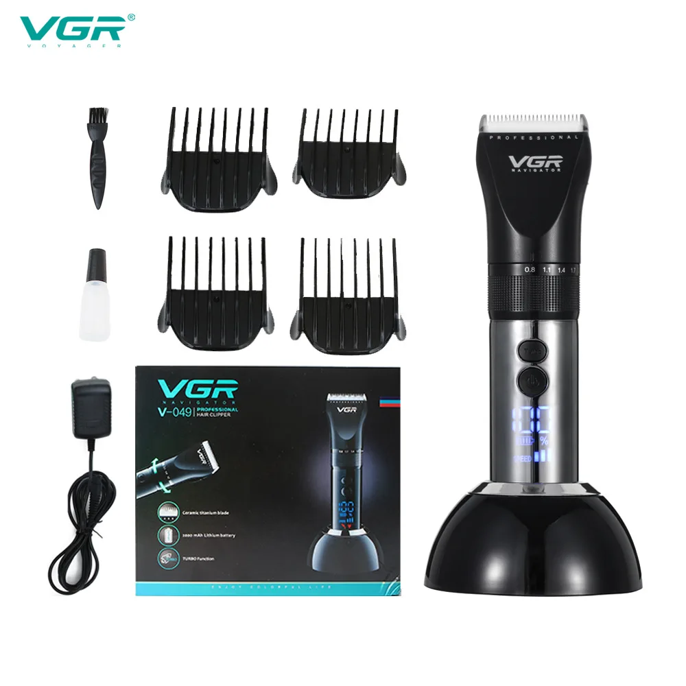

VGR 005 Professional Hair Clipper Personal Care Barber Trimmer For Men Strong Motivation Fast Charging with Guide Combs