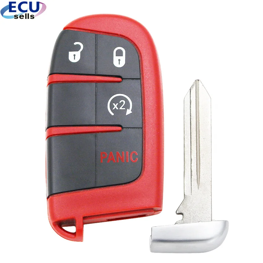 Сменный Чехол для ключа дистанционного управления чехол Chrysler Jeep Dodge 2011-2018 4 кнопки