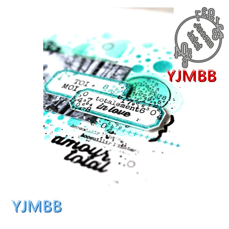 

YJMBB New Round And English Alphabet Decoration Metal Cutting Dies Scrapbook Album Paper DIY Card Craft Embossing Die Cutting