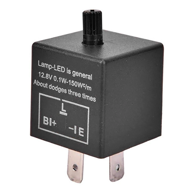 

2Pcs Motorcycle LED Flasher Relay LED Adjustable Flasher Relay for Turn Signal Light Blinker CF14 JL-02 to CF 14K