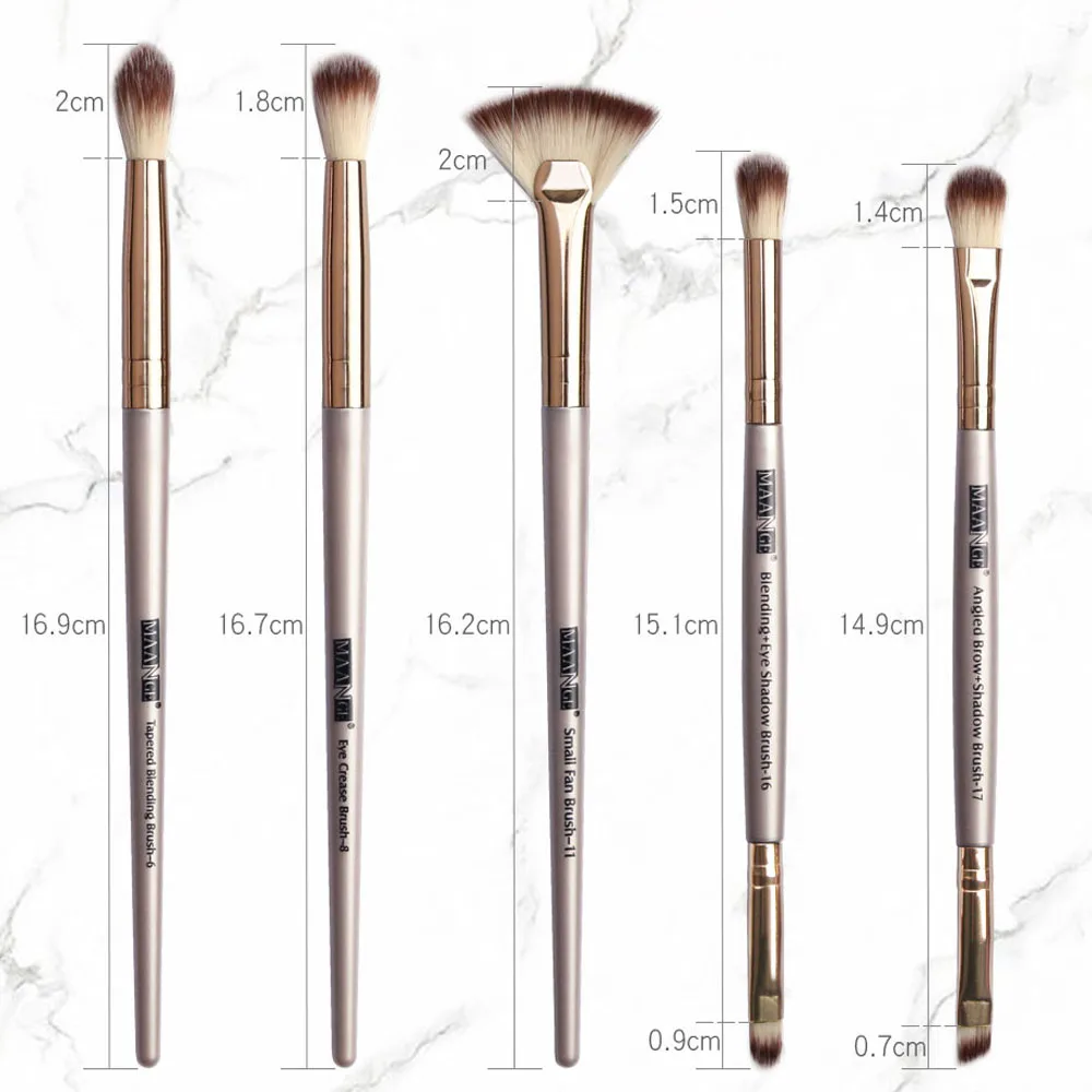 MAANGE Pro кистей для макияжа глаз 3/5 шт набор блендер век бровей кисть румян