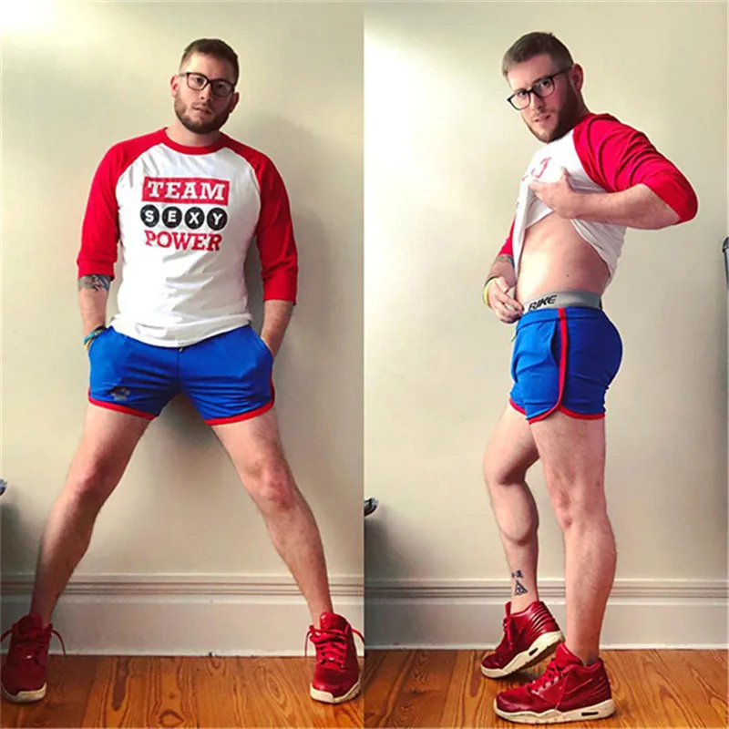 Шорты мужские для фитнеса модные компрессионные быстросохнущие тренировочные