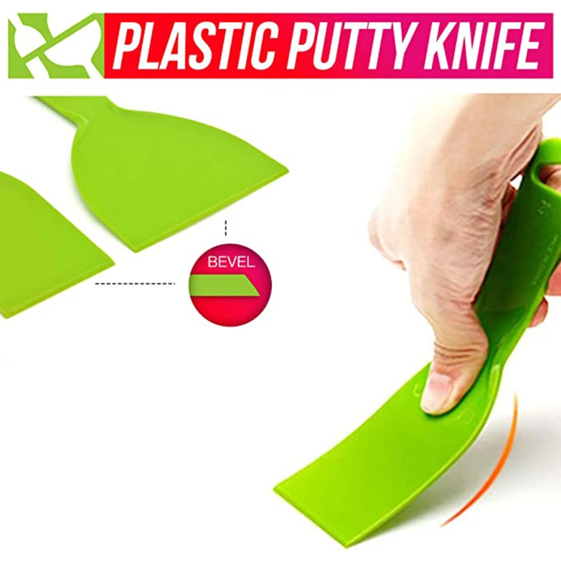 

Plastic Drywall Corner Scraper Putty Knife Finisher Cleaning Stucco Removal Builder Tool for Floor Wall Ceramic Tile Grout