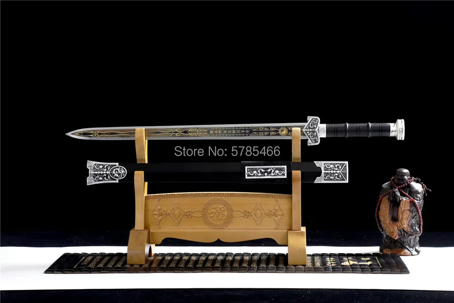 Китайский Меч кунгфу Дао синий 1095 высокомарганцевый стальной острый меч Хань