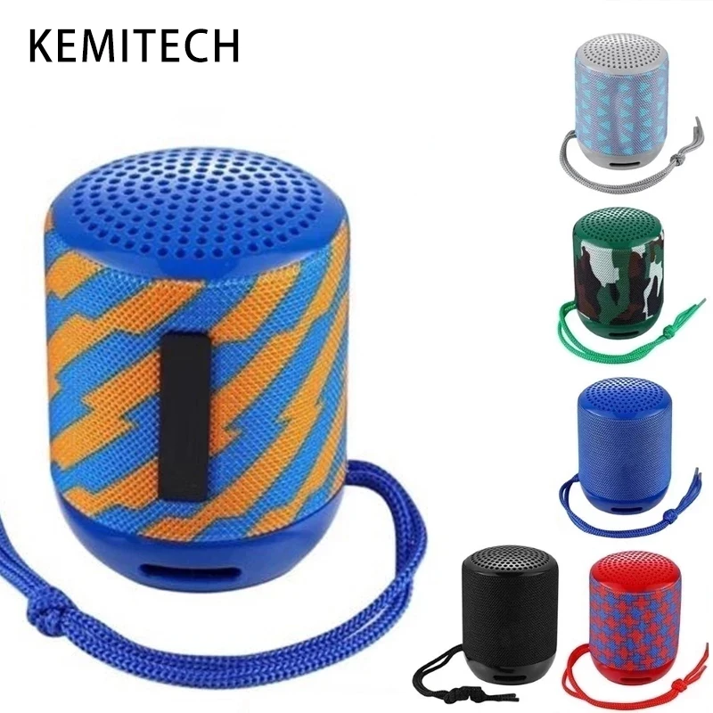 

TG129 Mini Bluetooth Speaker Portable Fabric Wireless Loudspeaker Small Outdoor Camping Driving Subwoofer Support USB TF card FM