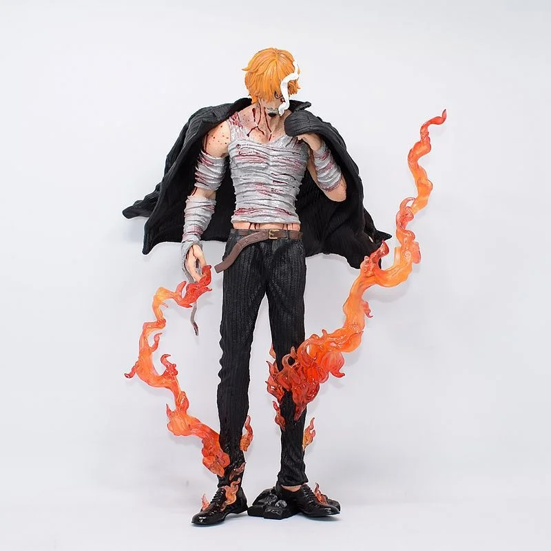 

Anime O.n.e.P.i.e.c.e Battle Damaged Sanji Modeling Decoration Boxed Figure 28cm