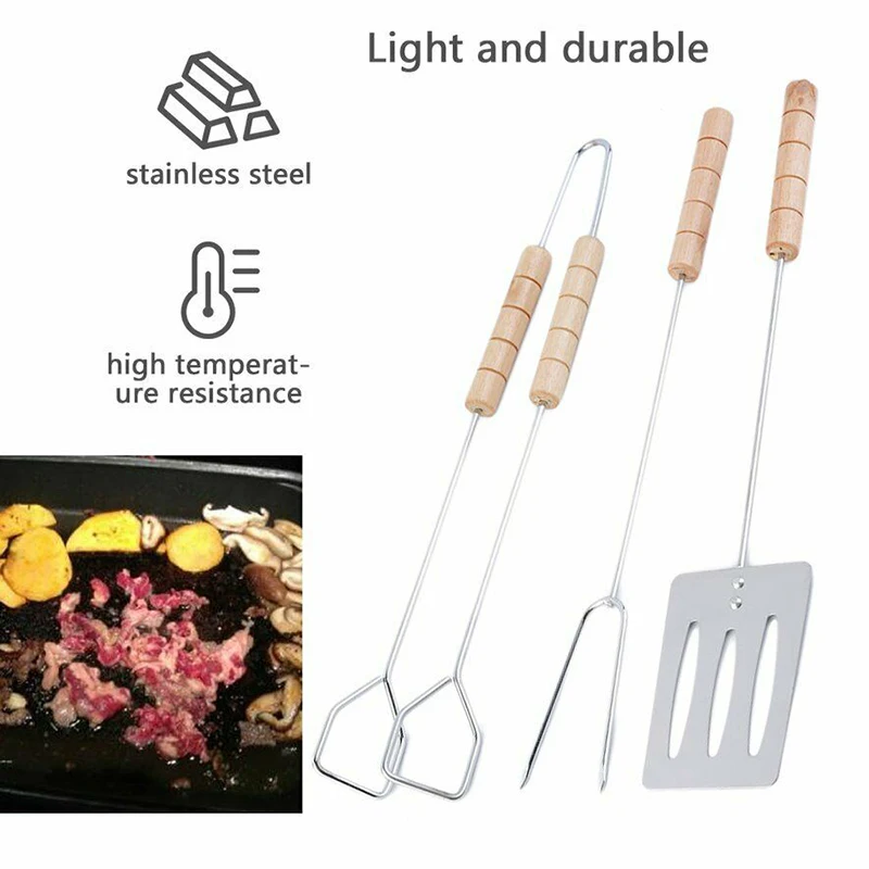 3 шт. инструмент для барбекю из нержавеющей стали|Сковороды| |