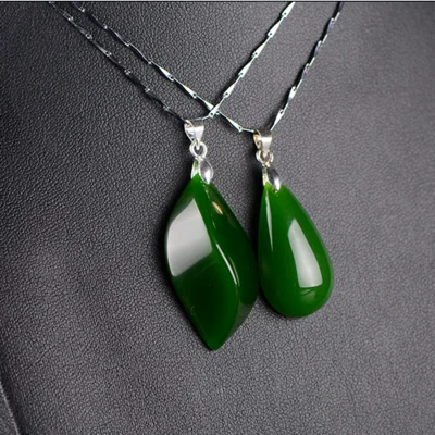 Natural Genuine Hetian jadees Water Drop Pendant multi style women's necklace Amulet | Украшения и аксессуары