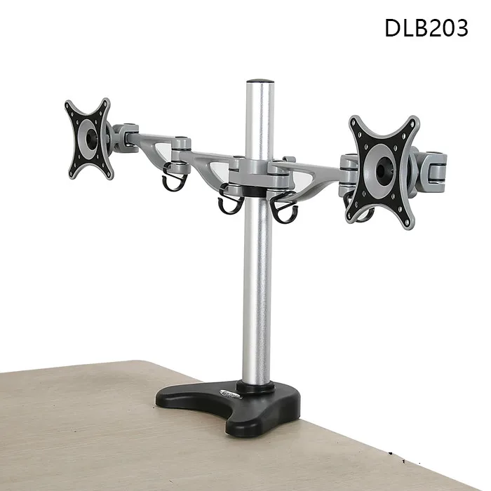 Loctek DLB203 Настольный держатель монитора с двойным экраном полная стойка для