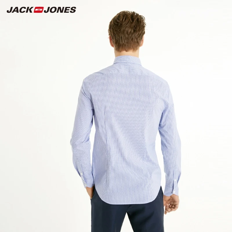 JackJones мужская приталенная рубашка в полоску с длинными рукавами