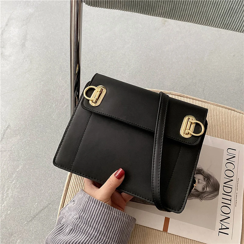 

Women Crossbody Bag Square Retro Soft New Leather Texture Wholesale Elegant Commuter Style Shoulder Bag Fashion Female Bags