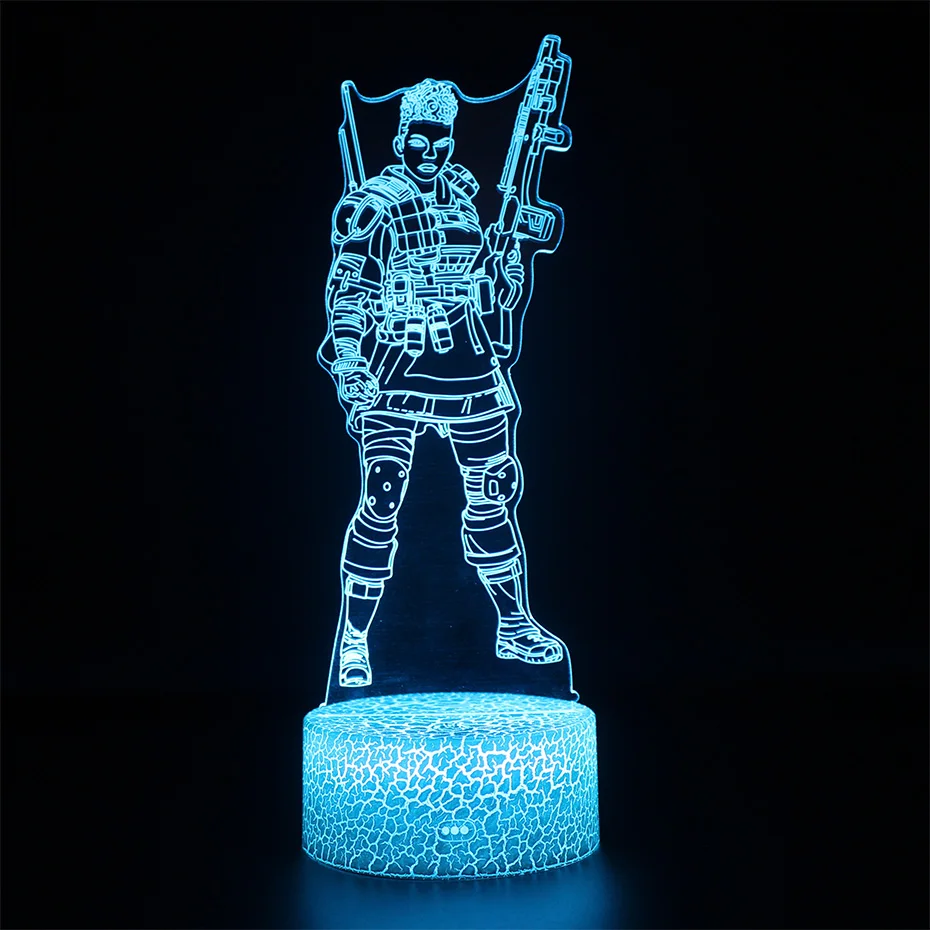 APEX Legends Nightlight 3d Table Lamp Battle Royale Sleep Illusion USB Touch Sensitive Light | Игрушки и хобби