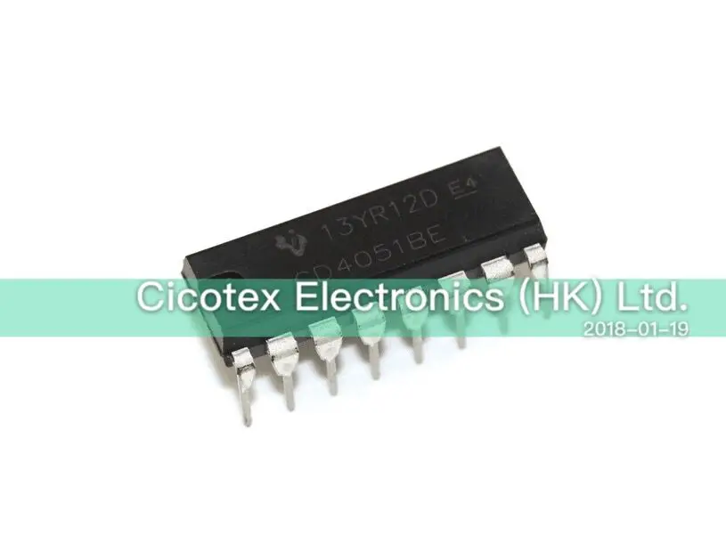 10 шт./лот CD4051BE DIP16 IC MUX/DEMUX 8X1 16DIP CD40518E | Обустройство дома