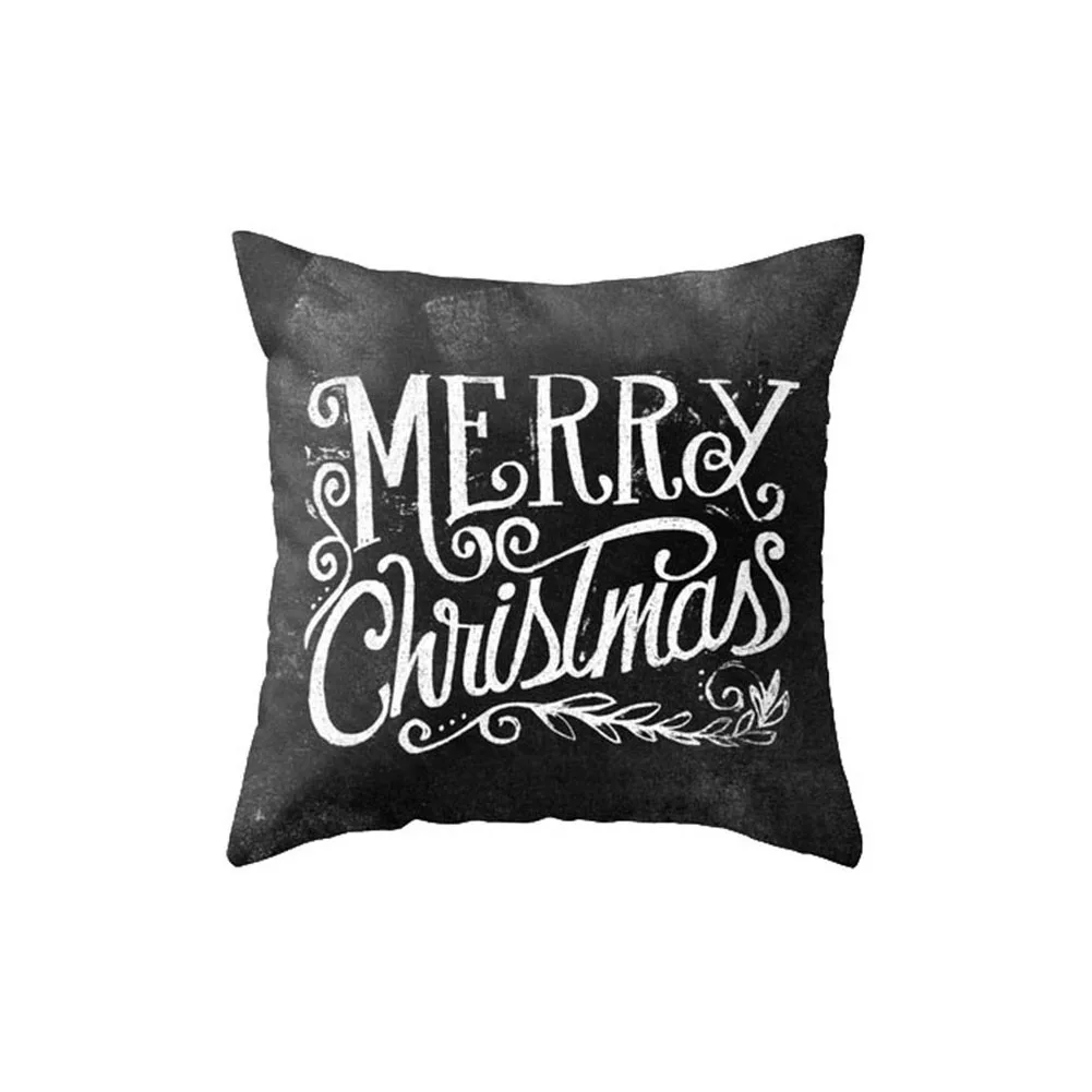 Чехол для подушки на Рождество хлопок лен диван автомобиль дома поясная