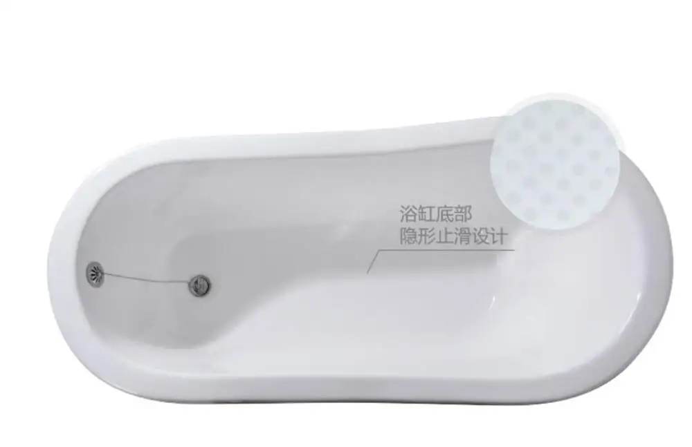 

66.9" CUPC Approval Freestanding Luxury Bathtub Cast Iron Double Ended Enamel Colorful Hand Painting Exterior Tub 10021