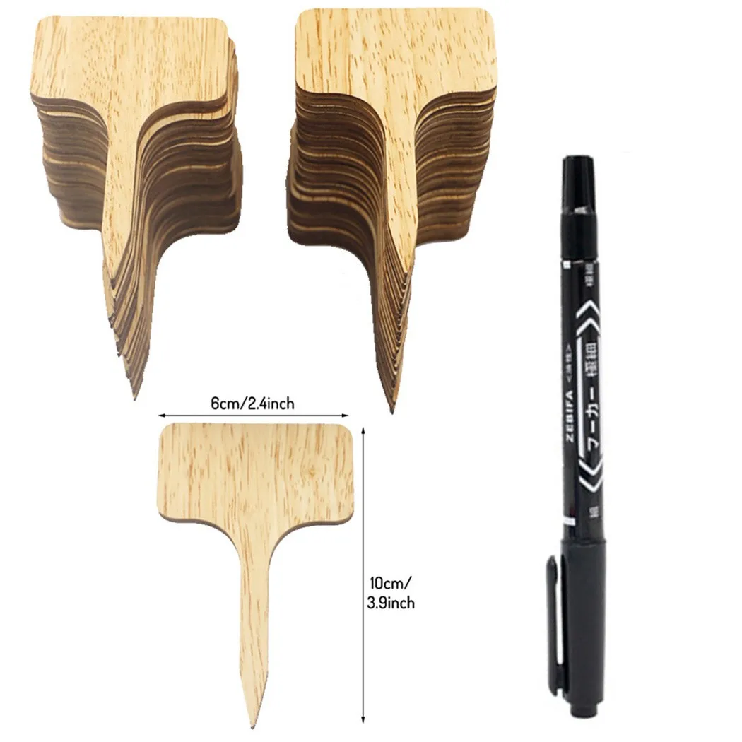 

100 шт бамбуковые прослойки в цветочных растений метки Т-теги для сада и дома Кола Декор маркер лоток Mark инструменты садовое растение аксессу...