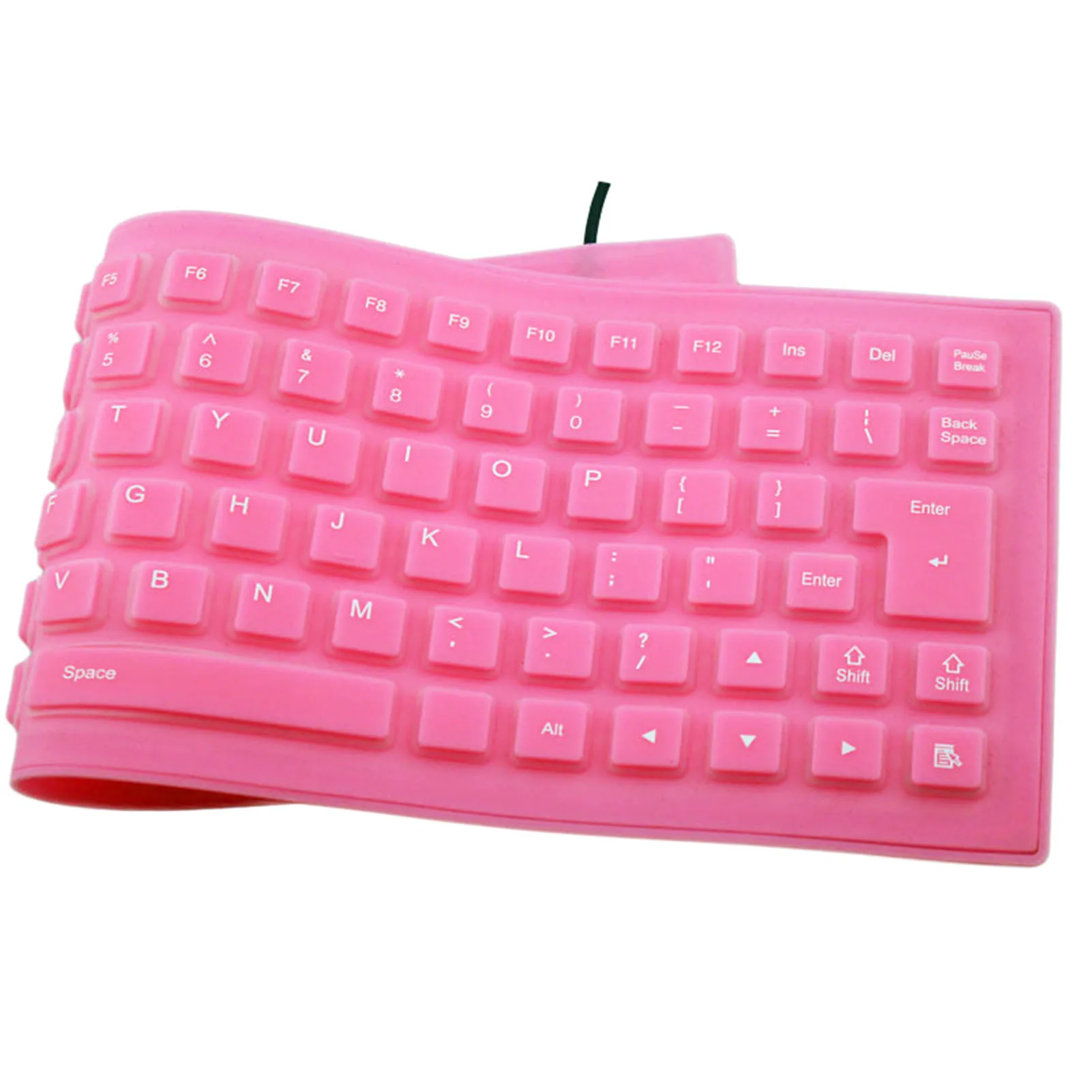 

85Keys Foldable Soft Silicone Mute USB Wired Mini Keyboard Computer Accessory Keyboards