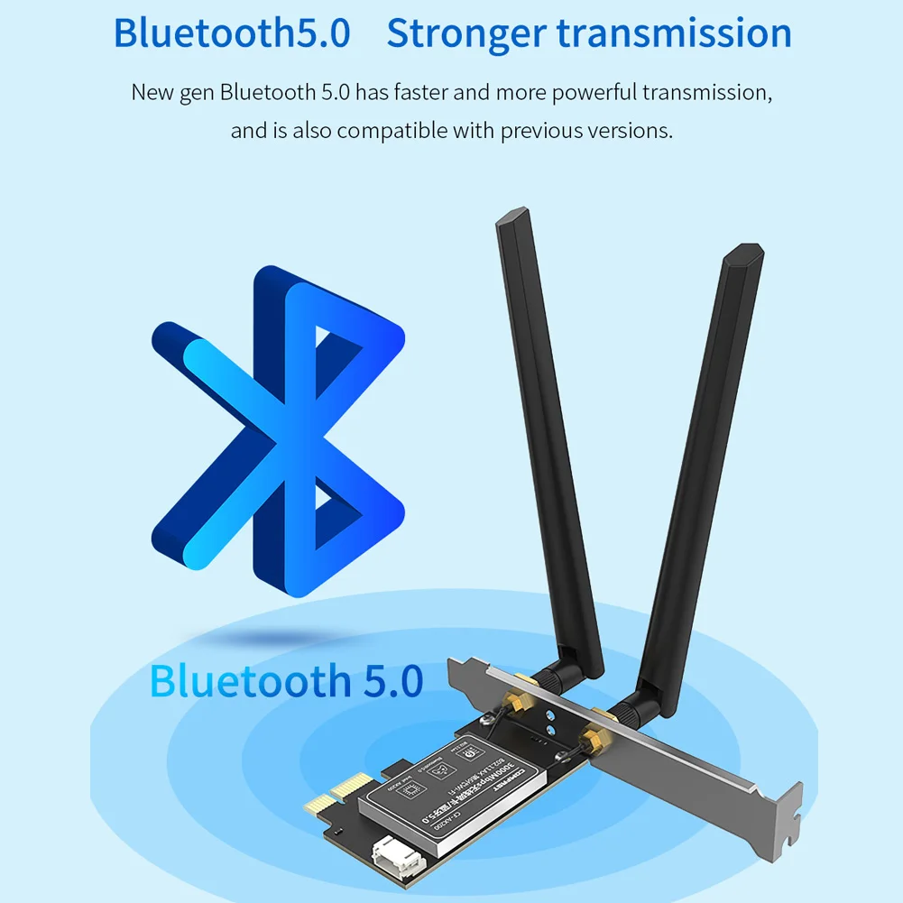 300/650/1300/3000 Мбит/с беспроводная сетевая карта WiFi адаптер с Intel AX200 беспроводной для