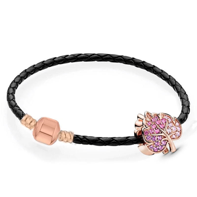 Браслеты BAOPON с подвесками цепочками из кожи браслеты дружбы перьями и бусинами