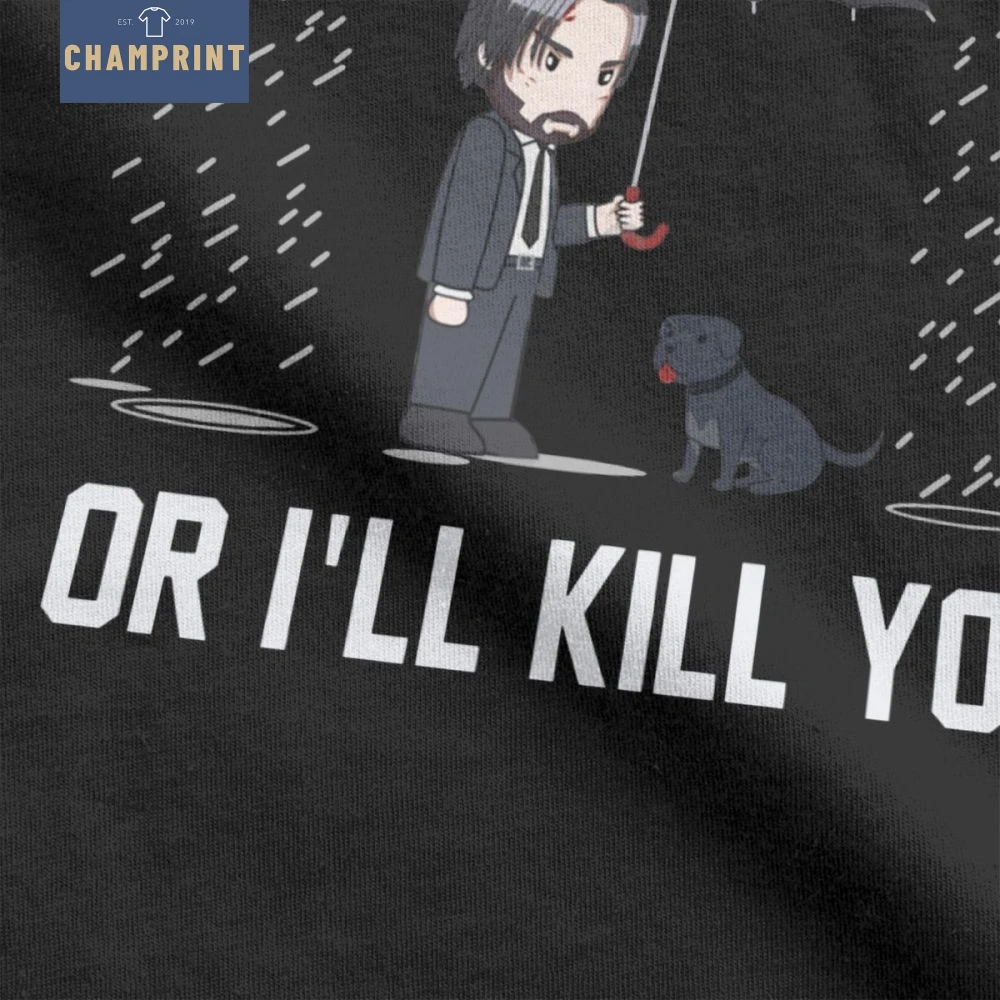 Мужские футболки John Wick Be kind to animals or Ill Kill You с коротким рукавом топы одежда круглым