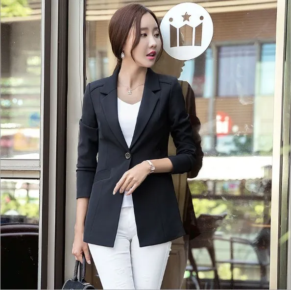 

Womens Business Blazers Long Sleeve Women Blazers and Jackets Plus Size Office Blazers For Women Suits Black White Pink Green