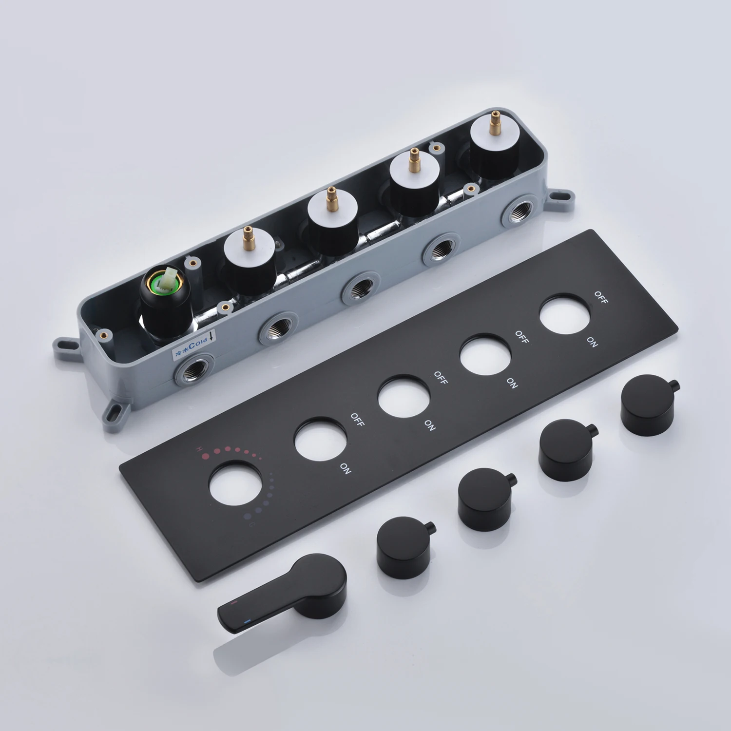 Классическая матовая черная многофункциональная Вращающаяся насадка для душа