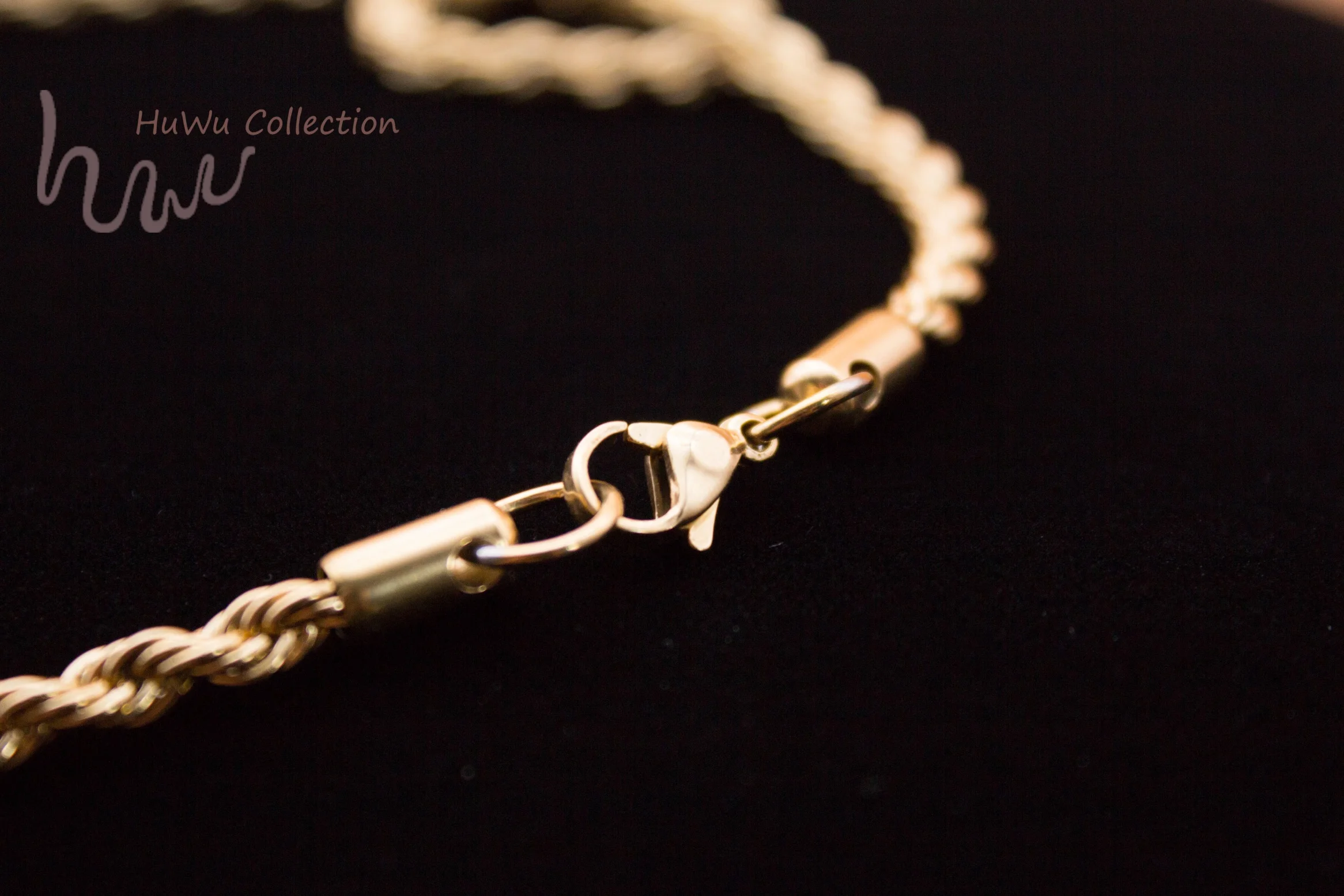 Витое ожерелье цепь для мужчин и женщин уникальная 18 К покрытая нержавеющая