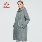 Astrid 2021 Новое зимнее женское пальто Женская длинная теплая парка модная куртка с капюшоном Двусторонняя одежда женская одежда новый дизайн 9191