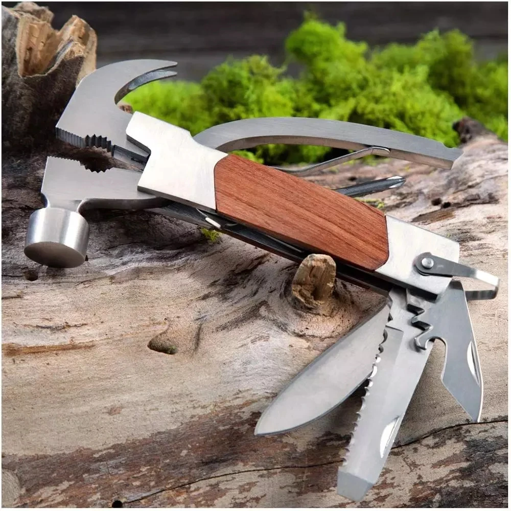 

14-in-1 Multi Tool Hammer Camping Outdoor Multipurpose Tool Multitool Equipment Hammer Pliers Emergency Survival Hatchet Knife