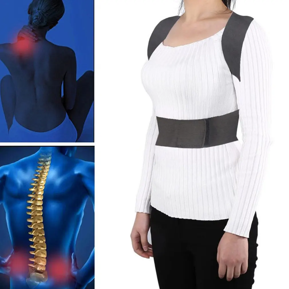 Пояс для коррекции осанки на магните приспособление взрослых выпрямление