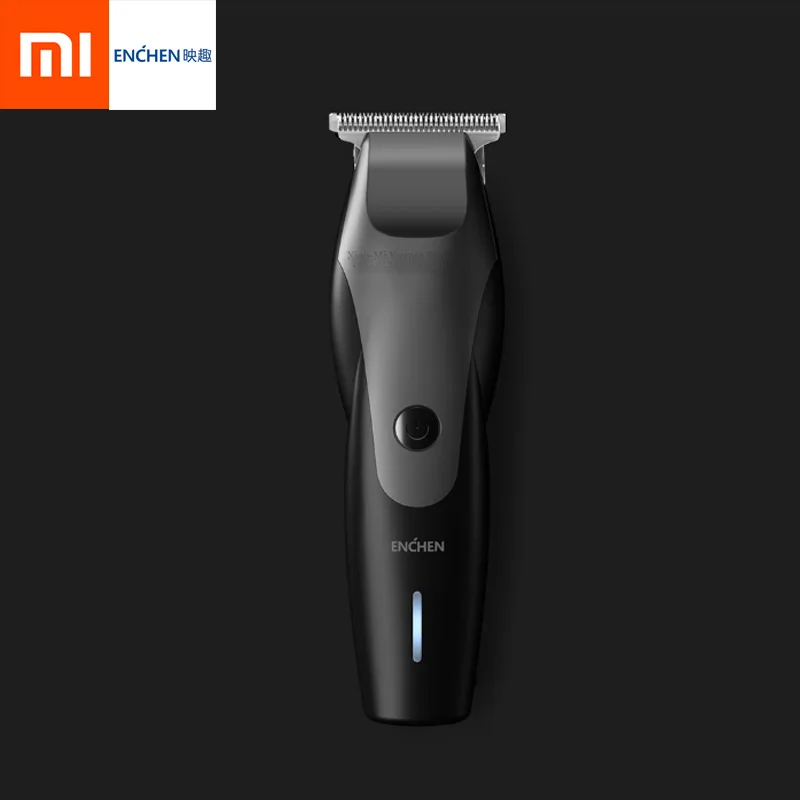 Black XIAOMI Mijia ENCHEN Hummingbird Electric Hair Clipper 10W USB Charging 110-220V Hair Trimmer with 3 Hair Comb for Man - Цвет: Black
