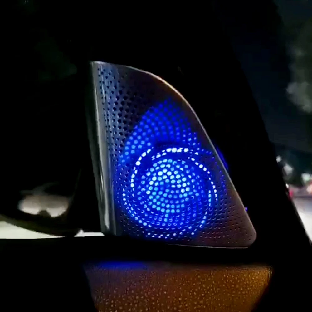 Car Illuminate Tweeter Cover For BMW F10 F11 5 Series Treble ​speaker Loudspeaker Audio Glow Case Replace Ambient Light Upgrad