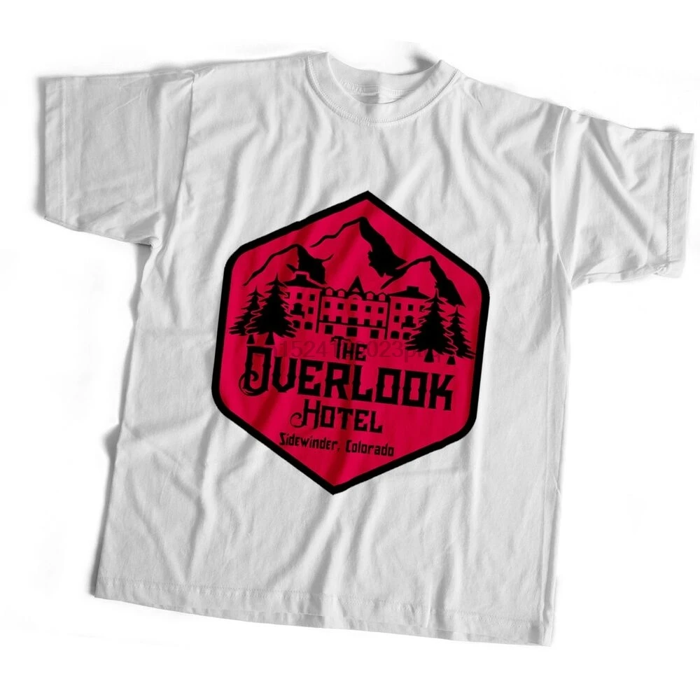 Сияющая Футболка с принтом из фильма ужасы в стиле ретро |