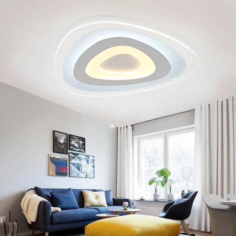 

Home Ultrathin Triangle Ceiling Lights lamps for living room bedroom lustres de sala home Dec LED Chandelier ceiling